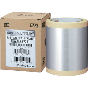 MAX �r�[�|�b�v PET�V�[�g 100mm���V�[�g �V���o�[ (15m×1����) [SL-S163N] SLS163N �̔��P�ʁF1 ��������