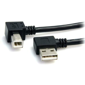 StarTech USB 2.0�P�[�u��/91cm/Type-A - Type-B/L�^�E���R�l�N�^/480Mbps/�I�X-�I�X/�u���b�N [USB2HAB2RA3] USB2HAB2RA3 �̔��P�ʁF1 ��������