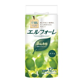 エリエール エルフォーレトイレットティシュー12R ダブル [21001826] 21001826 販売単位：1 送料無料