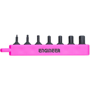 ENGINEER �h���C�o�[�r�b�g �w�b�N�X�ɒZ�Z�b�g PINK&BLACK 7�{�g �Z�p���Ε�0.89-5mm [DH-301P] DH301P �̔��P�ʁF1