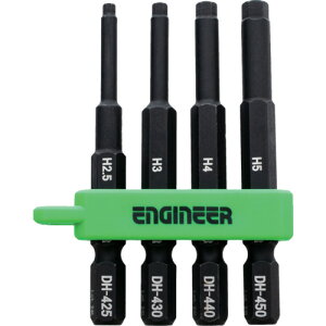 ENGINEER �h���C�o�[�r�b�g �w�b�N�X�~�h���Z�b�g 4�{�g �Z�p���Ε�2.5-5mm [DH-403] DH403 �̔��P�ʁF1