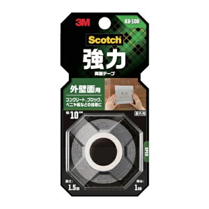 3M �X�R�b�` ���͗��ʃe�[�v �O�ǖʗp 10mm×1.5m [KB-10R] KB10R �̔��P�ʁF1