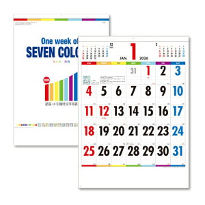 �L���O�R�[�| 2026�N �J�����_�[ One Week of Seven Colors B3 [KC20025_2026] KC200252026 �̔��P�ʁF1