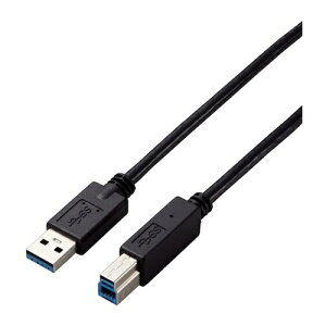 ELECOM USB3.0�P�[�u�� A-B�^�C�v �d�l�Œ� 2m �u���b�N [USB3-AB20BK/ID] USB3AB20BKID �̔��P�ʁF1