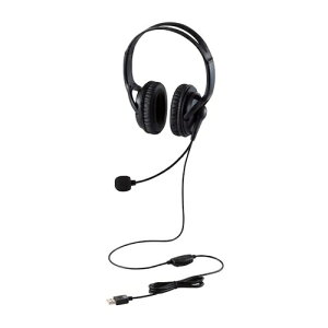 ELECOM �L���w�b�h�Z�b�g �����I�[�o�[�w�b�h ��^ USB-A 1.8m �u���b�N [HS-HP02SUBK] HSHP02SUBK �̔��P�ʁF1 ��������