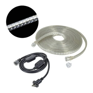 NICHIDO �я�LED�Ɩ� LED�R�l�N�g���C�� ���ʔ��� 10m �� �V���R���^�C�v [LECS-R10LA-W] LECSR10LAW �̔��P�ʁF1 ��������
