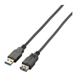 ELECOM USB3.0�����P�[�u�� A-A�^�C�v 2.0m �u���b�N [USB3-E20BK] �̔��P�ʁF1
