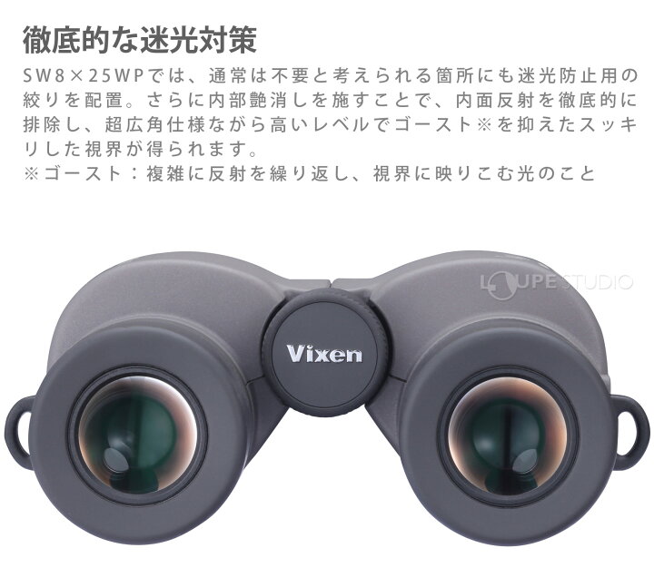 楽天市場】ビクセン 双眼鏡 SW8×25WP 8倍 ライブ コンサート 超広角 