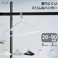 ＼10%OFFセール／ すべらない ハンガー 20 〜 90本 セット スリム おしゃれ 洗濯 薄い あとがつかない 型…