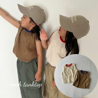 キッズ ベビー トップス mesh tanktop メッシュ パイピング 配色 タンクトップ ノースリーブ 女の子 可愛…