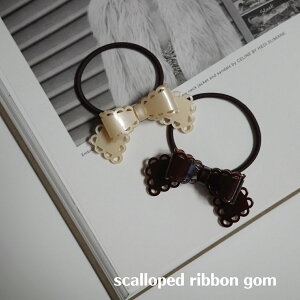 �L�b�Y �x�r�[ ���̎q ���f�B�[�X �w�A�A�N�Z�T���[ scalloped ribbon gom �w�A�S�� �`���[�� ���{�� �Ղ����� ���� ���� �A�� �q���� �t �� �H �~ �I�[���V�[�Y�� ��������