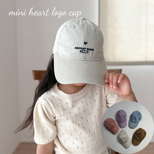 LbY Xq Lbv mini heart logo cap ~j n[g hJ |Cg SLv ̎q ANZT[  CO A q t  H ~ 