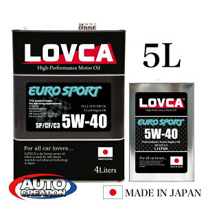 GWIC  LOVCA EURO-SPORT 5W-40 5L SP /C3  GW IC 5w40 [VOIC ԃIC 5w 40 fB[[GW K p J[IC RXp fB[[ 4TCN ԗp { f