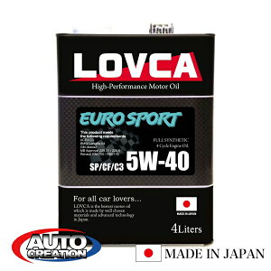 GWIC  LOVCA EURO-SPORT 5W-40 4L SP /C3  GW IC 5w40 [VOIC ԃIC 5w 40 fB[[GW K p J[IC RXp fB[[ 4TCN ԗp { f