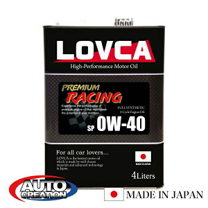 GWIC 0W40 4L LOVCA PREMIUM-RACING 0W-40 4L SP ꌸZp× GXe ×PAO [VOIC GW IC w   [J[  T[Lbg 4TCN IC w K\