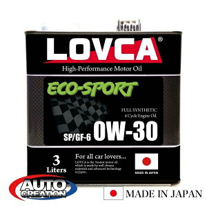 GWIC 0W30 3L LOVCA ECO-SPORT 0W-30 3LʁI FT86 BRZ [hX^[ f~I RX-8 H[O ɁI  IC J[IC 100w(VHVI) { uJ  LES030-3