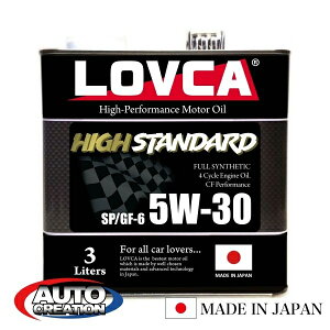 GWIC 5W30 3L LOVCA HIGH-STANDARD 5W-30 3L SP/CF GF-6 ^[{ԑΉȔR { 100S(VHVI) uJ 5W30  LHS530-3