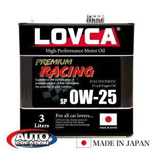 GWIC 0W25 3L LOVCA PREMIUM-RACING 0W-25 3L SP ꌸZp×GXe×PAO RACING𒴂ʂȃ[VOIC LSPIΉ  4TCN w T[Lbg 3l { ԗpi LPR025-3