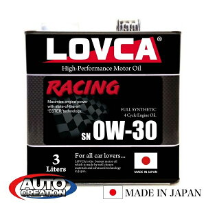 GWIC 0W30 3L LOVCA RACING 0W-30 3L uJ[VOV[YɑҖ]0W-30oI uJ { GXe×PAO×ꌸZpŋق̃X|XI 100wI 0W-30 