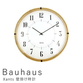 壁掛け時計　クロック　時計　ナチュラル　bauhaus　バウハウス　シック　レトロ　お洒落　おしゃれ　送料無料　シンプル　北欧　西海岸　ミッドセンチュリー
