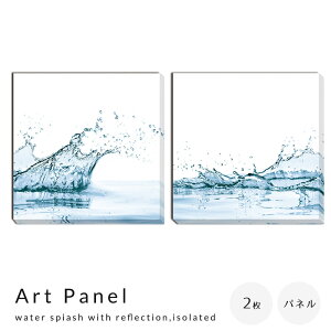 Art Panel water spiash with reflection�Cisolated�i2���Z�b�g�j �A�[�g�p�l�� �p�l�� �C���e���A ��������