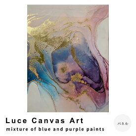 Luce　Canvas　Art（ルーチェ　キャンバスアート）　mixture　of　blue　and　purple　paints
