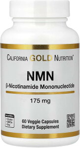 California Gold Nutrition, NMN�i�j�R�`���A�~�h���m�k�N���I�`�h�j�A175mg�A�x�W�J�v�Z��60��