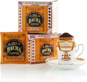 �y�ň��l�ɒ���zBacha Coffee�i�o�V���R�[�q�[�j | �~���m���[�j���O �t�@�C���t���[�o�[�R�[�q�[100% Arabica Beans, Medium Dark Roast, ��h���b�v�o�b�O12�ܓ���