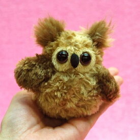 Little Beans ミミズク サイズ:7.5cm ふわふわ もちもち もふもふ ぬいぐるみ おもちゃ　ギフト 贈り物 お祝い プレゼント お誕生日 大きい/小さい インテリア