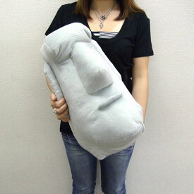 モアイ L GREY サイズ:H42cm ふわふわ もちもち もふもふ ぬいぐるみ おもちゃ　ギフト 贈り物 お祝い プレゼント お誕生日 大きい/小さい インテリア クッション