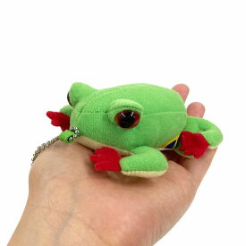 Frog Keychain アカメアマガエル キーホルダー サイズ:10cm