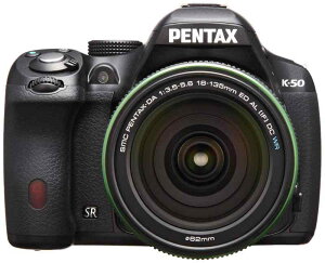 RICOH fW^჌t PENTAX K-50 DA18-135mmWRYLbg ubN K-50 18-135WR KIT BLACK 10918
