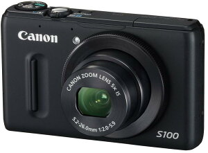 Canon fW^J PowerShot S100 ubN PSS100(BK) 1210f Lp24mm w5{Y[ 3.0^TFTtJ[j^[