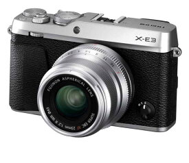 【中古】富士フイルム(FUJIFILM) ミラーレス一眼カメラ X-E3単焦点レンズキットシルバー X-E3LK23F2-S当店保証30日間 人気モデル 高画質 売れ筋