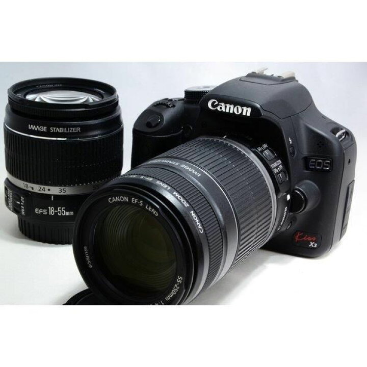 楽天市場】【中古】キヤノン Canon EOS Kiss X3 標準&望遠ダブルレンズ 