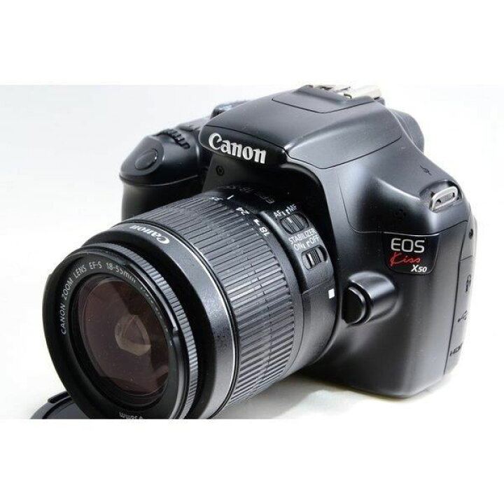 楽天市場】【中古】キヤノン Canon Kiss X50 ブラック レンズキット 超 
