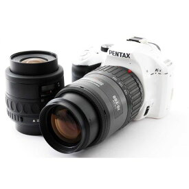 【5/23~5/27限定!最大4,000円OFF&5/25限定で最大P3倍】【中古】ペンタックス PENTAX K-x ホワイト ダブルズームセット 美品 SDカード付き