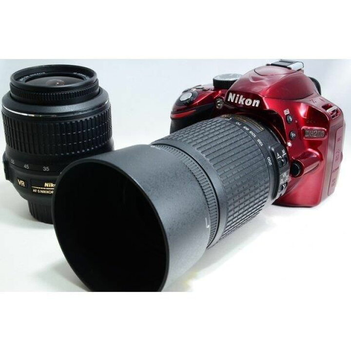 楽天市場】【中古】ニコン Nikon D3200 標準&望遠ダブルレンズセット 