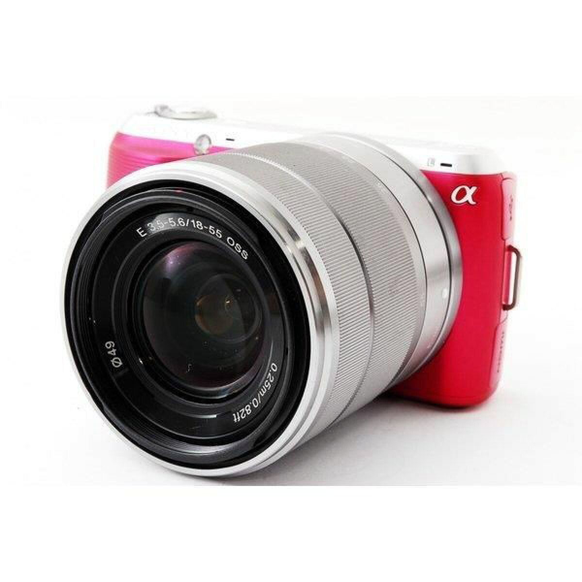 中古】 ソニー SONY Nex-C3 ピンク レンズキット 美品 チルト可動式 