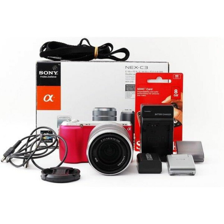 楽天市場】【中古】ソニー SONY Nex-C3 ピンク レンズキット 美品 