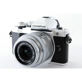 【中古】オリンパス OLYMPUS OM-D E-M10 Mark II レンズセット シルバー 美品 SDカード付き