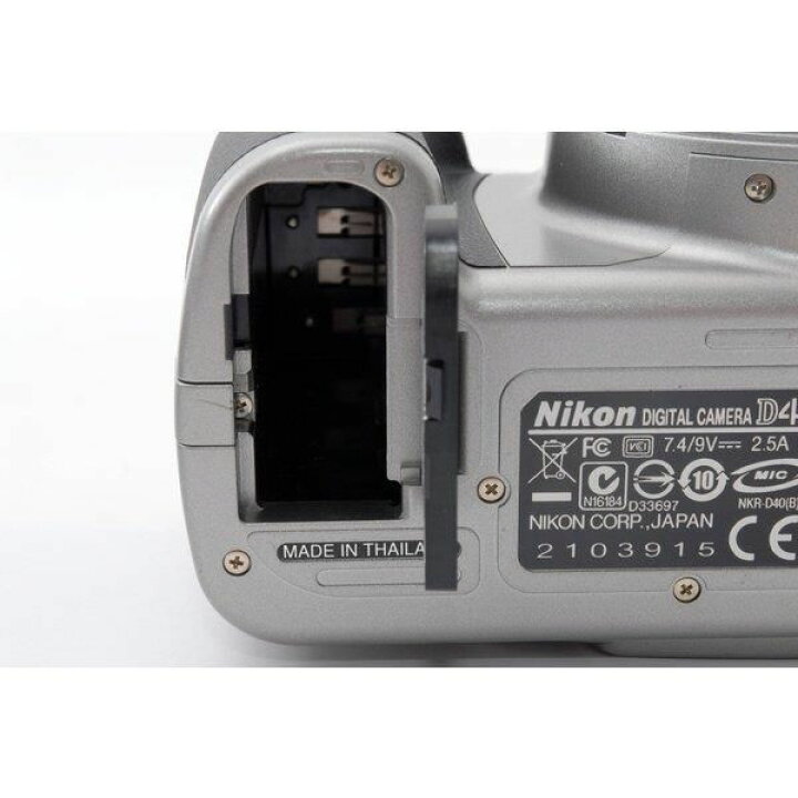 楽天市場】【中古】ニコン Nikon D40 ダブルズームセット シルバー 美  