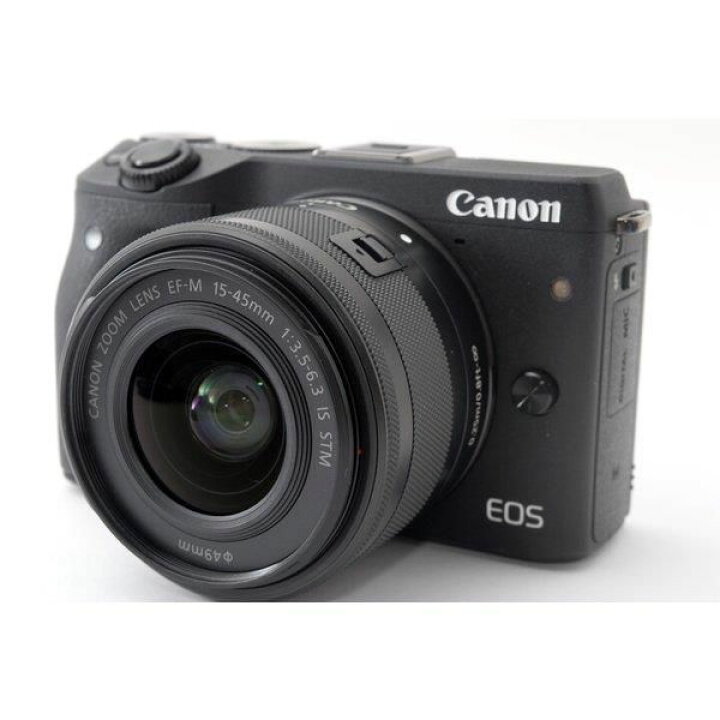 楽天市場】【中古】キヤノン Canon EOS M3 レンズキット ブラック 美品 
