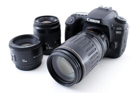 【3/21~3/27限定!最大4,000円OFF&3/25限定で最大P3倍】【中古】キヤノン Canon EOS 90D 標準&超望遠＆単焦点トリプルレンズセット 美品 SDカード付