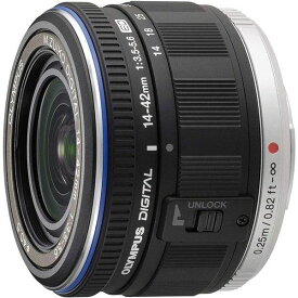 【6/1限定!全品P3倍】【中古】オリンパス OLYMPUS 標準ズームレンズ M.ZUIKO DIGITAL ED 14-42mm F3.5-5.6 ブラック