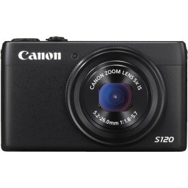 【4/24~4/27限定!最大4,000円OFF&4/25限定で最大P3倍】【中古】キヤノン Canon PowerShot S120 ブラック F値1.8 広角24mm 光学5倍ズーム PSS120 BK SDカード付き