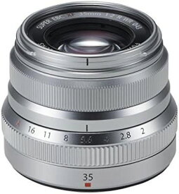 【中古】FUJIFILM X 交換レンズ フジノン 単焦点 標準 コンパクト 35mm F2 防塵防滴耐低温 絞りリング シルバー F XF35MMF2 R WR S