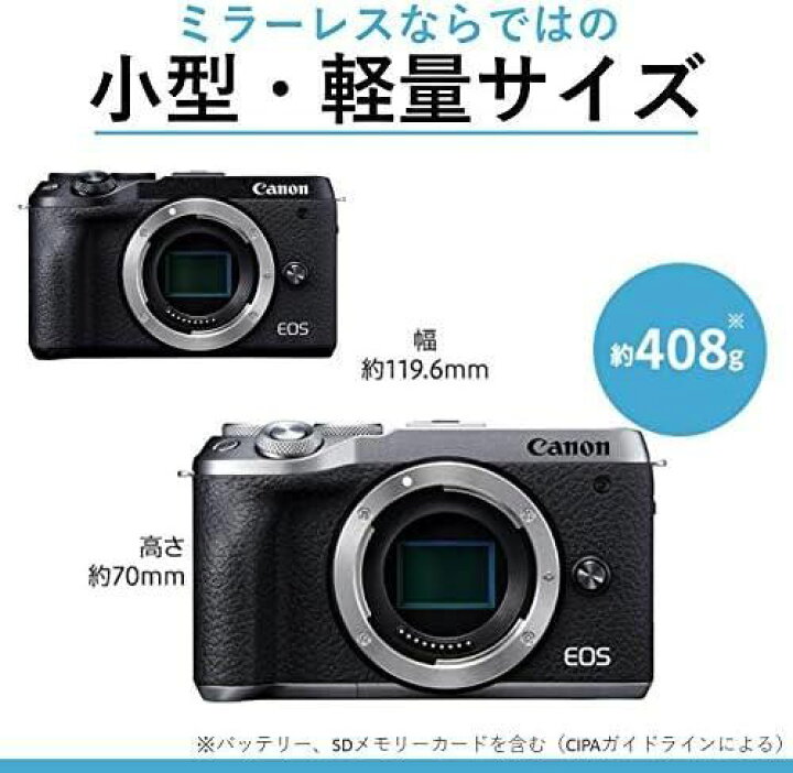 楽天市場】【中古】Canon ミラーレス一眼カメラ EOS M6 Mark II EF-M18 