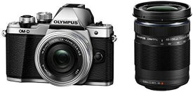 【4/24~4/27限定!最大4,000円OFF&4/25限定で最大P3倍】【中古】OLYMPUS ミラーレス一眼カメラ OM-D E-M10 MarkII EZダブルズームキット シルバー