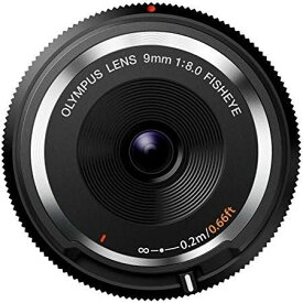 【5/23~5/27限定!最大4,000円OFF&5/25限定で最大P3倍】【中古】OLYMPUS ミラーレス一眼 9mm f8 フィッシュアイ ボディキャップレンズ ブラック BCL-0980 BLK